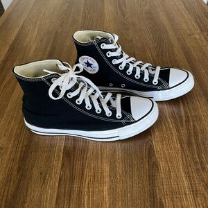 Converse All Star Chuck Taylor High-Top Sneakers - Black/White, Size 8.5 women’s